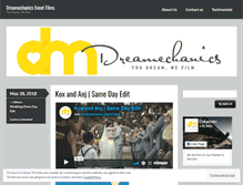 Tablet Screenshot of dreamechanicseventfilms.com
